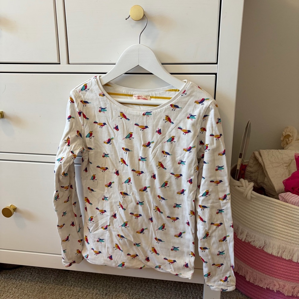 Du Pareil au meme Bird Print Shirt Size 10